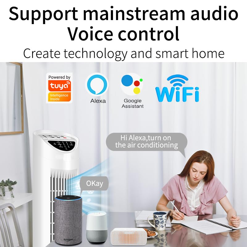 Miniatura 5 de Enchufe inteligente compacto, funciona con Alexa y Google Assistant, aplicación Smart Life y control de voz, monitoreo de energía, programación de