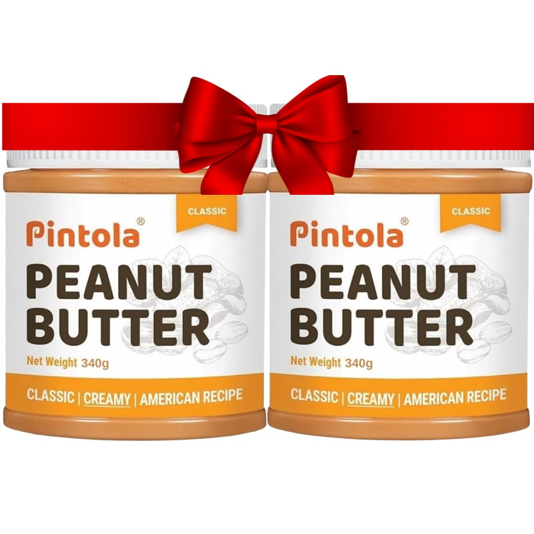 Original Classic Peanut Butter CREAMY (340g (pack of 2) High Protein & Fiber, Premium Roasted Nuts, Gluten Free, Zero Trans Fat