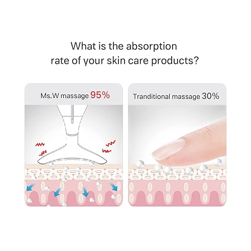 Miniatura 5 de MsW Masajeador facial para mujer masajeador facial portátil para el cuidado de la piel kit de masaje facial eléctrico con calor de 45  410F y 3