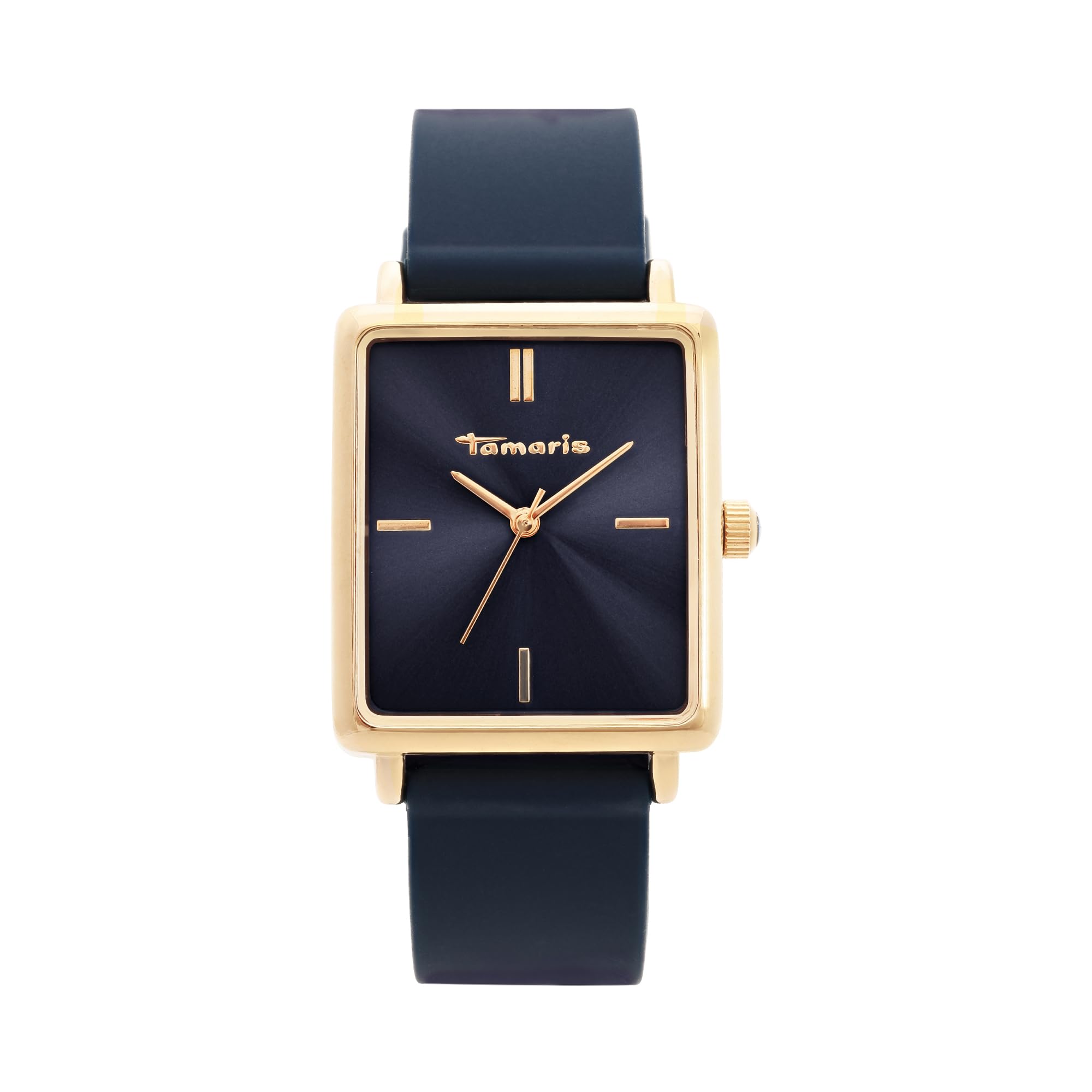 Tamaris Ladies Watch - Ladies Wristwatch Available in Silver, Gold, Rose Gold, Black, Blue, Pink, Burgundy, Green - Round & Square Cases Also with Floral Motifs, Water Resistant