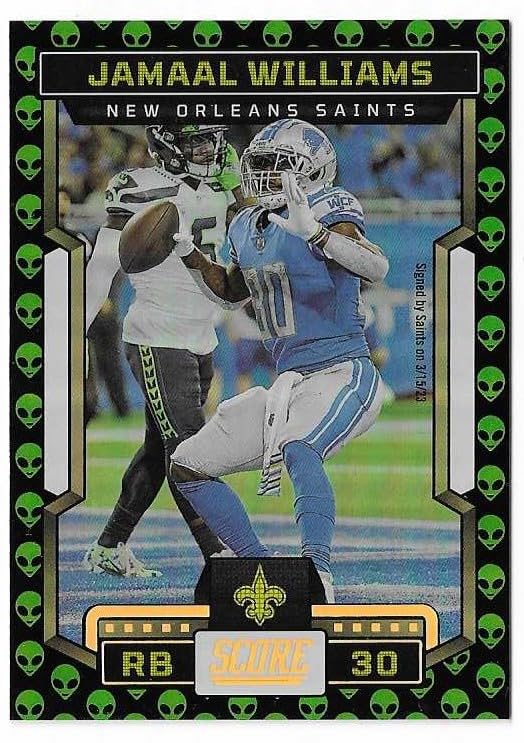 2023 Panini Score #80 Jamaal Williams Extraterrestrial