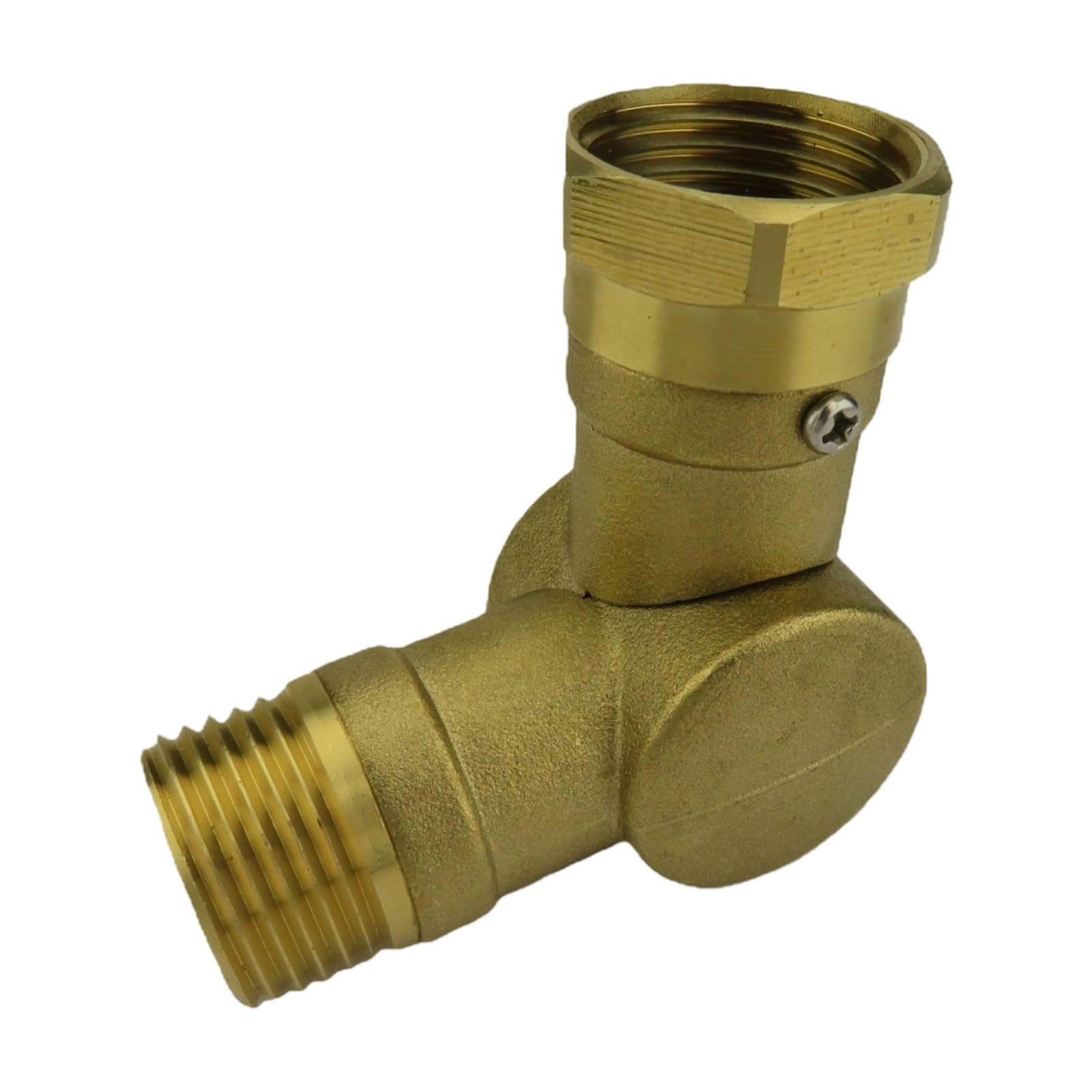 Brass Connector 180/360 Degree Rotation Adjustable Heavy Duty Garden Hose Elbow Fitting for Outdoor Watering Adjustable Brass Swivel Connector