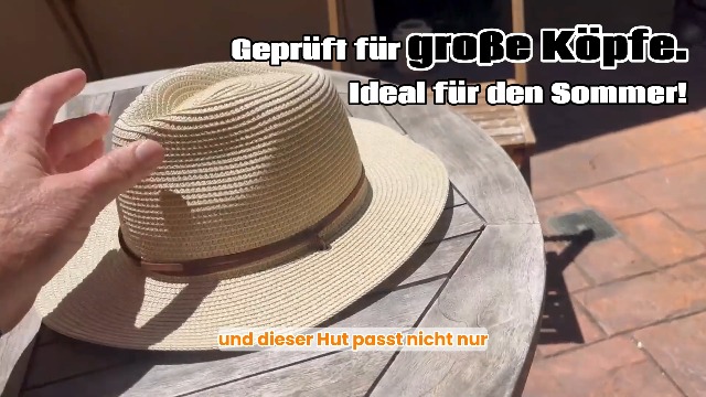 GIVBRO Herren Sonnenhut - Leinen Look Mit Breiter Krempe