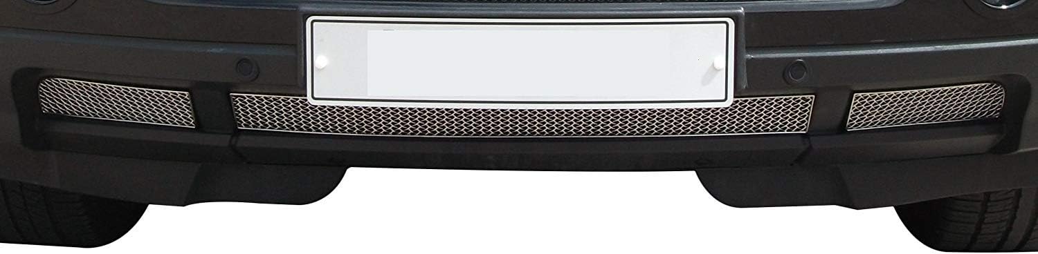 Zunsport Compatible With Range Rover Sport - Lower Grill Set - Silver finish (2006 to 2009)
