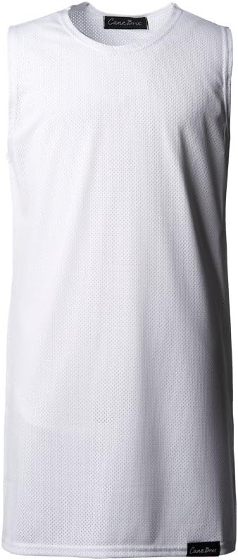 CANE BROS MESH LONG SLEEVELESS WHITE