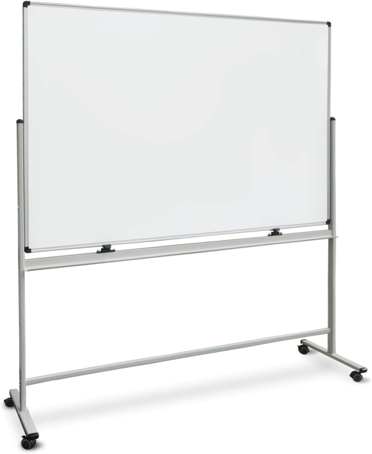 Master Of Boards Mobile Rolling White Board – 360° Rotating Double-Sided Mobile Dry Erase Board with Portable White Board Stand | 44" x 32"