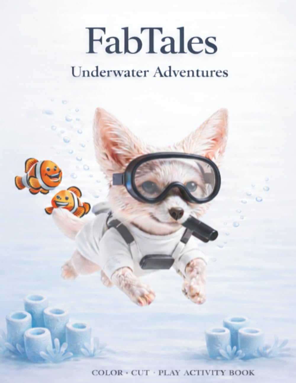 FabTales : Underwater Adventures: A Color, Cut & Play Activity Book (FabTales Adventure coloring book)