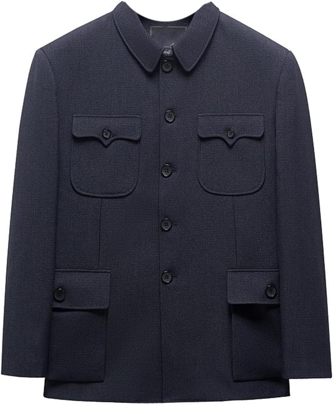 Retro Classic Men's Zhongshan Suit Traditional Coat for Family Ceremonies & Rituals