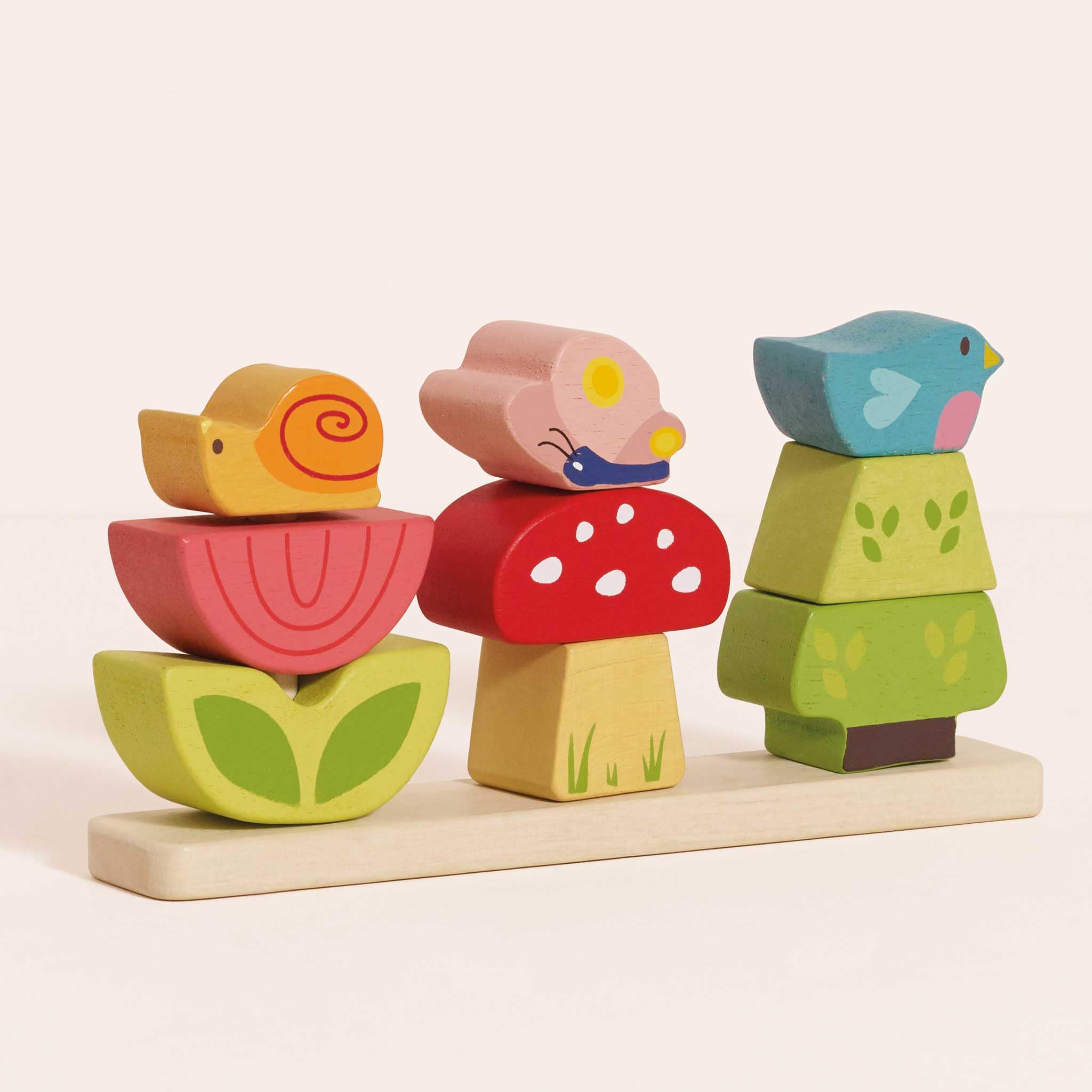 Le Toy Van - Wooden Educational Petilou My Stacking Garden Toy - Image 4