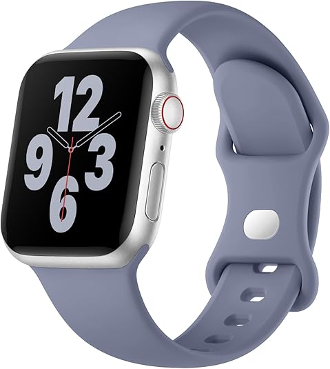 Silicone Band Compatible with Apple Watch Bands for Women 40mm 44mm 45mm 46mm 38mm 41mm 42mm 49mm Ultra Men, Sport Strap for iWatch Bands Series 10 9 8 7 6 5 4 3 SE