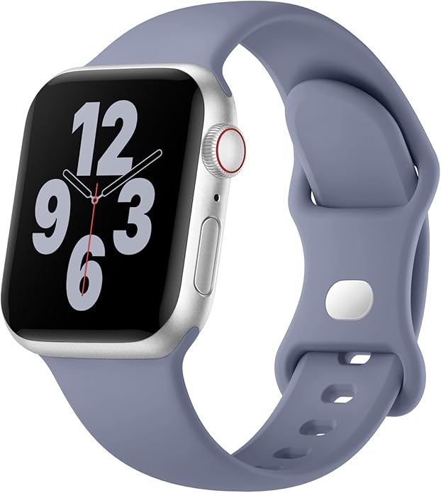 Silicone Band Compatible with Apple Watch Bands for Women 40mm 44mm 45mm 46mm 38mm 41mm 42mm 49mm Ultra Men, Sport Strap for iWatch Bands Series 10 9 8 7 6 5 4 3 SE