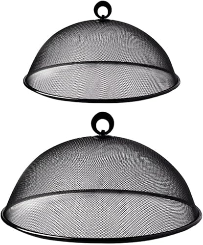 Luxshiny Cubiertas de malla metálica para alimentos, tiendas de campaña para exteriores, cubierta de placa de pantalla de cúpula para picnic, redes