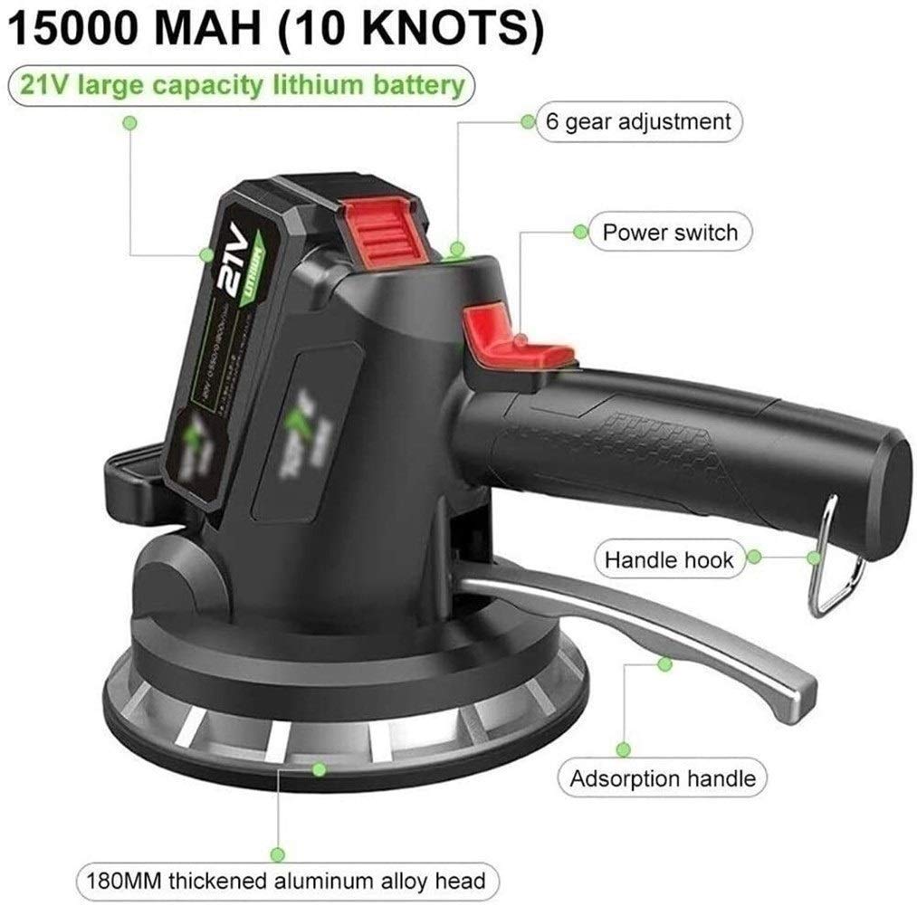 Máquina Vibratoria Inteligente 21V, Alicatador - para Alicatado, Enderezadora de Techos para Colocación de Azulejos y Aceras, Carga Máxima 320 Kg (Size : Two Lithium Batteries)