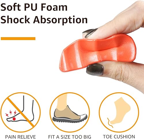 Miniatura 5 de Dr. Shoesert Insertos de relleno de zapatos para zapatos sueltos, rellenos de cojín para los dedos hacen que los zapatos se ajusten, plantillas de