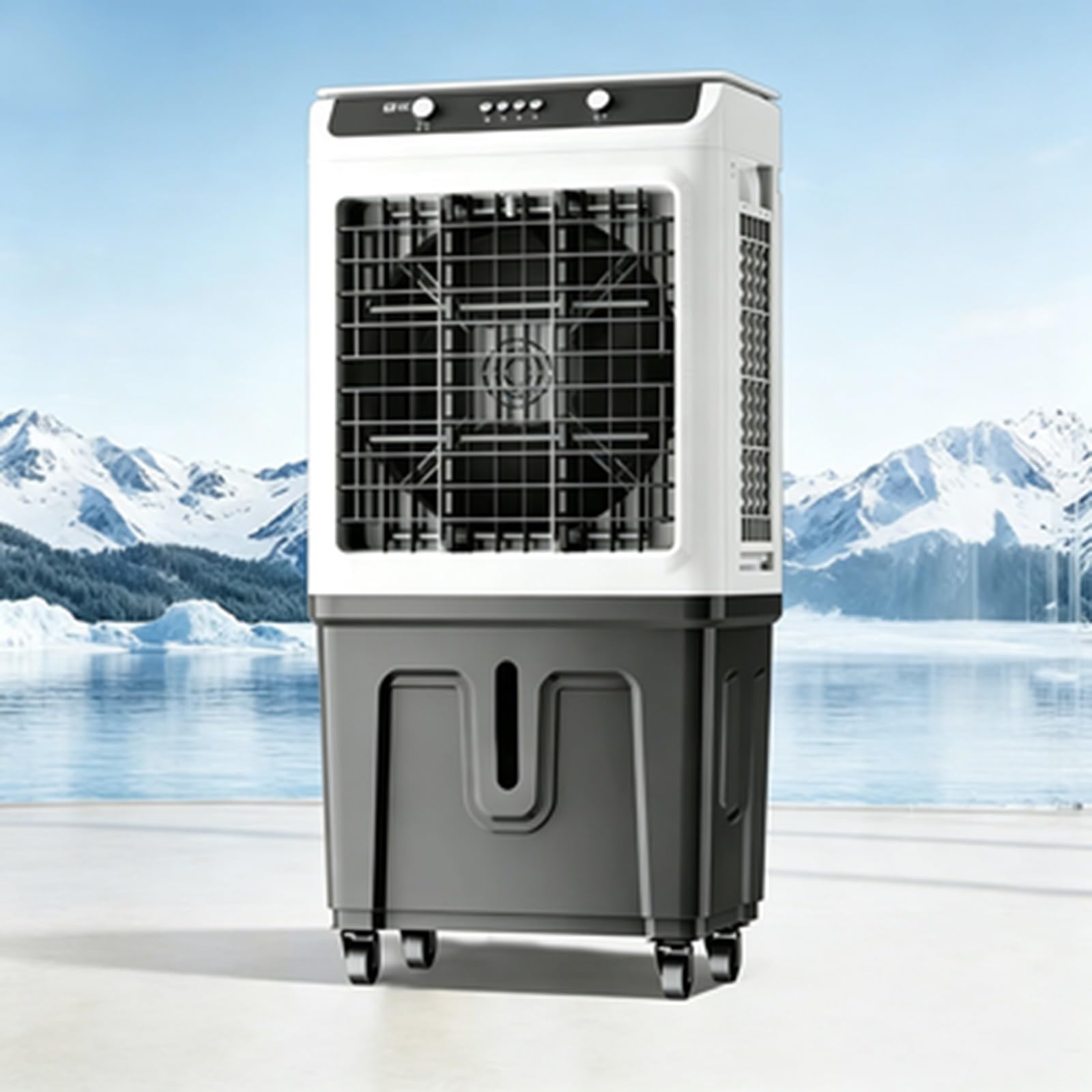 Portable Evaporative Air Cooler, Mobile Water Cooling Swamp Cooler