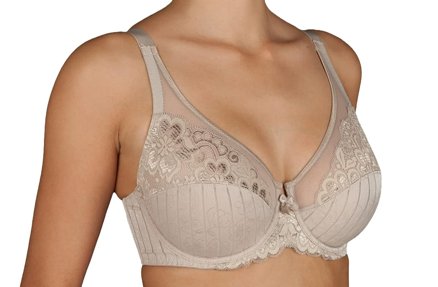 Reggiseno Con Ferretto Mariluz - Senza Imbottitura, Pizzo E Ricamo Floreale - Foto 10