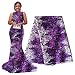 pqdaysun African Lace Fabric 5 yards 2018 Nigerian Lace French Lace Fabric Embroidered and Rhinestones Guipure Cord Lace