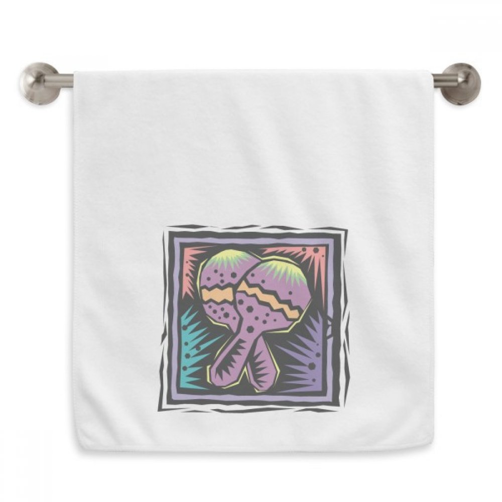Serviette violette mexicaine de 13x29 pouces imprimée avec diadème élégant