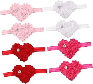 HAPINARY 8 Pçs Acessórios Para O Cabelo Da Faixa Do Bebê Recém-Nascido Faixas De Cabelo De Flor Para Bebês Faixas De Flores Infantis Faixas De Flores Para Bebês Faixas De Cabelo Elásticas