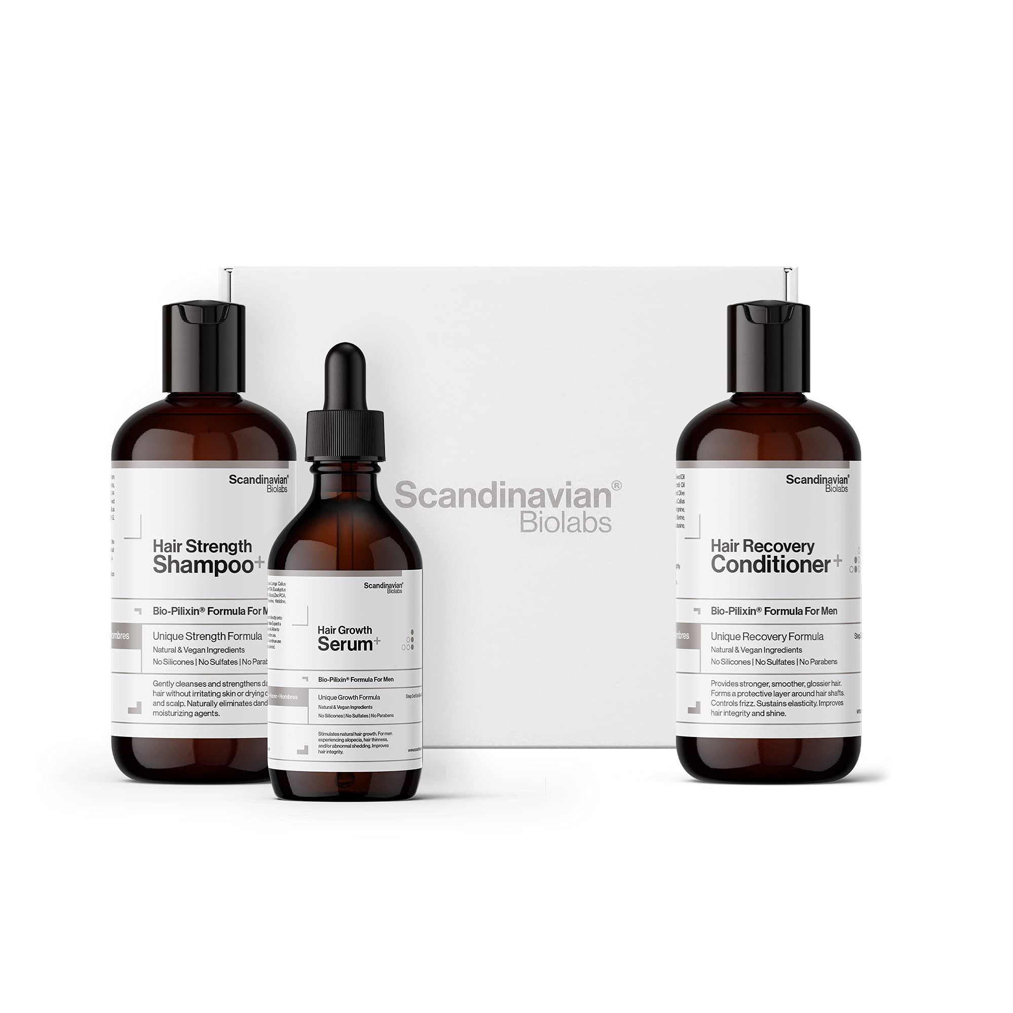 Scandinavian Biolabs Hair Growth Routine for Men Hair Loss Treatment