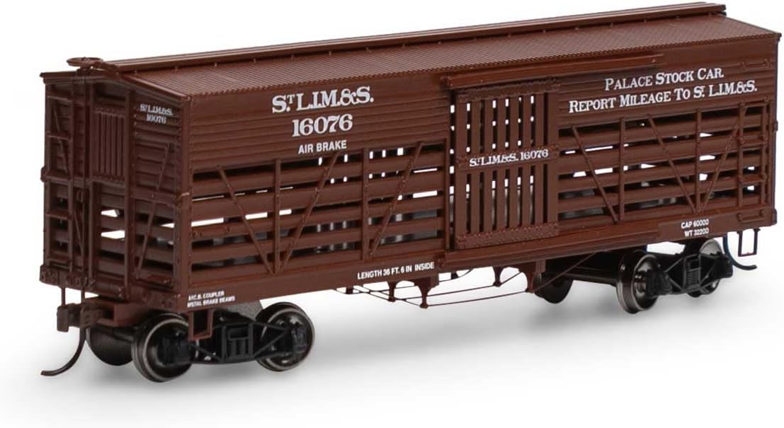 RoundhouseHO 36' Old Time Stock Car Slim&S #16076 RND75290 HO Rolling Stock