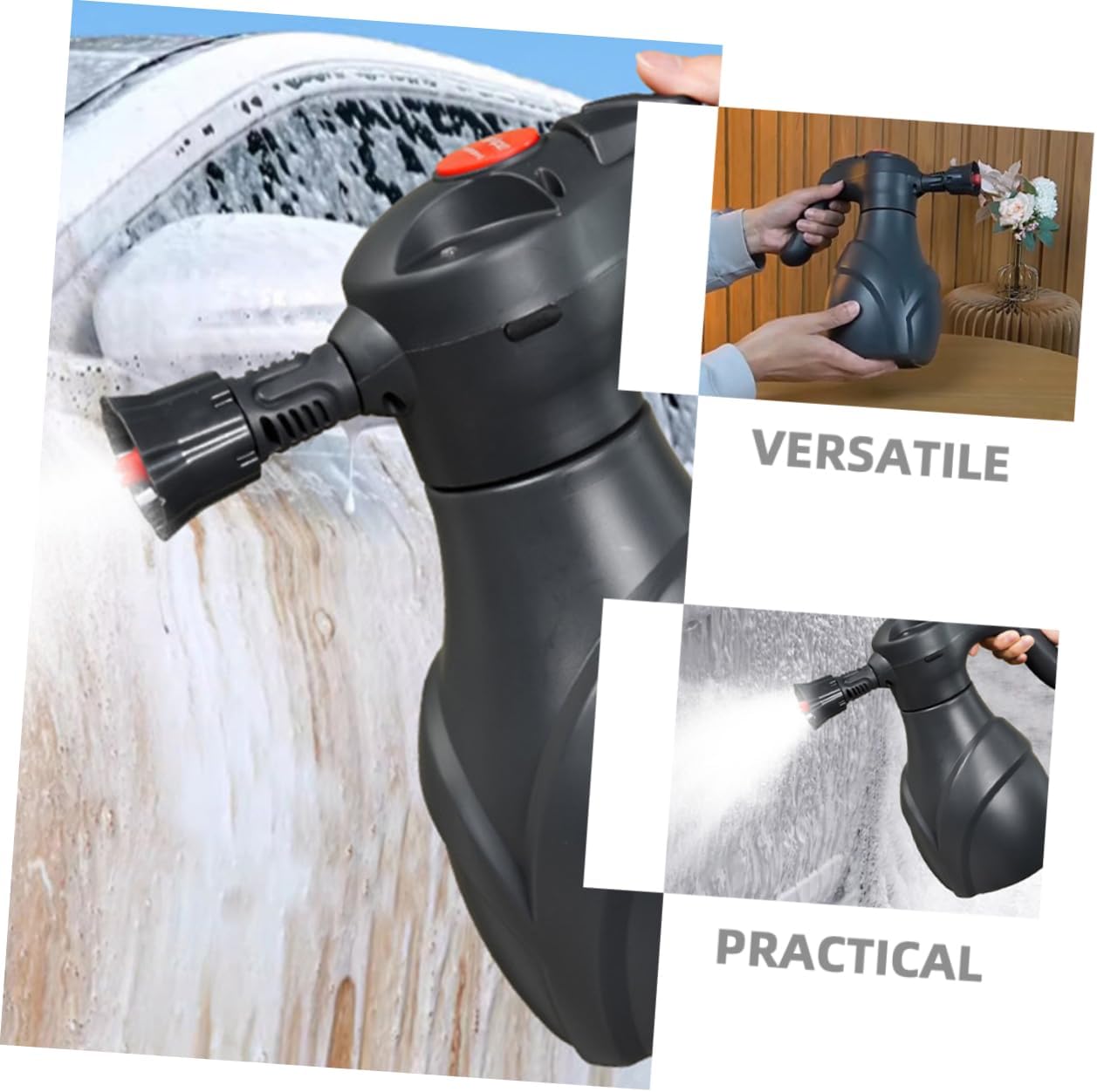 Car Wash Foam Sprayer Electric Watering Can High Pressure Foam Sprayer Rechargeable Car Wash Tool Versatile Spray Gun for Home Garden