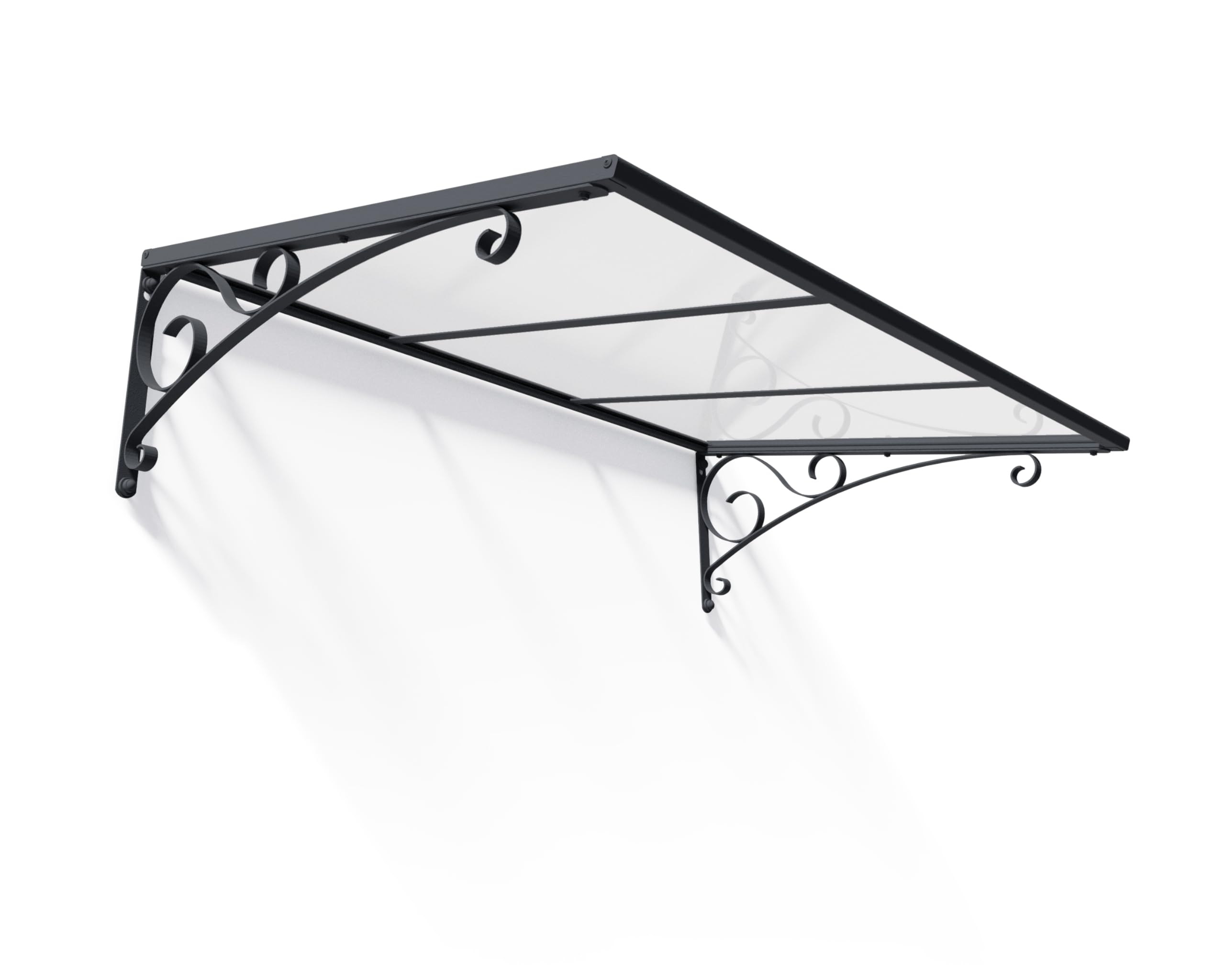 Palram Auvent Vénus ™ 1350 Transparent – Housse pour auvent de Porte Durable