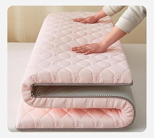 Miniatura 2 de Colchón de futón suave grueso japonés individual plegable portátil antideslizante futón, camping dormitorio piso cama de invitados