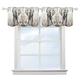 DWVTSLH 2 Pack Curtain Valance Animals Cute Elephant Printed Window Curtain Hanging Blackout Insulation Curtain Valance for Kitchen Living Room Bedroom Bathroom Decoration (52