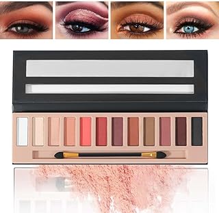 Paleta de sombras de ojos de colores nude mat...