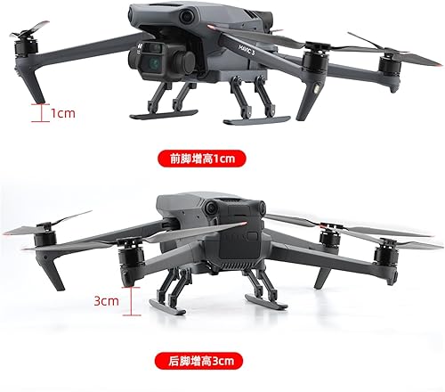 Miniatura 3 de SeiZed Foldable Landing Gear for D-JI Mavic 3 Drone Quick Release Heightening Protection Bracket Feet Stand Support Protector Accessory