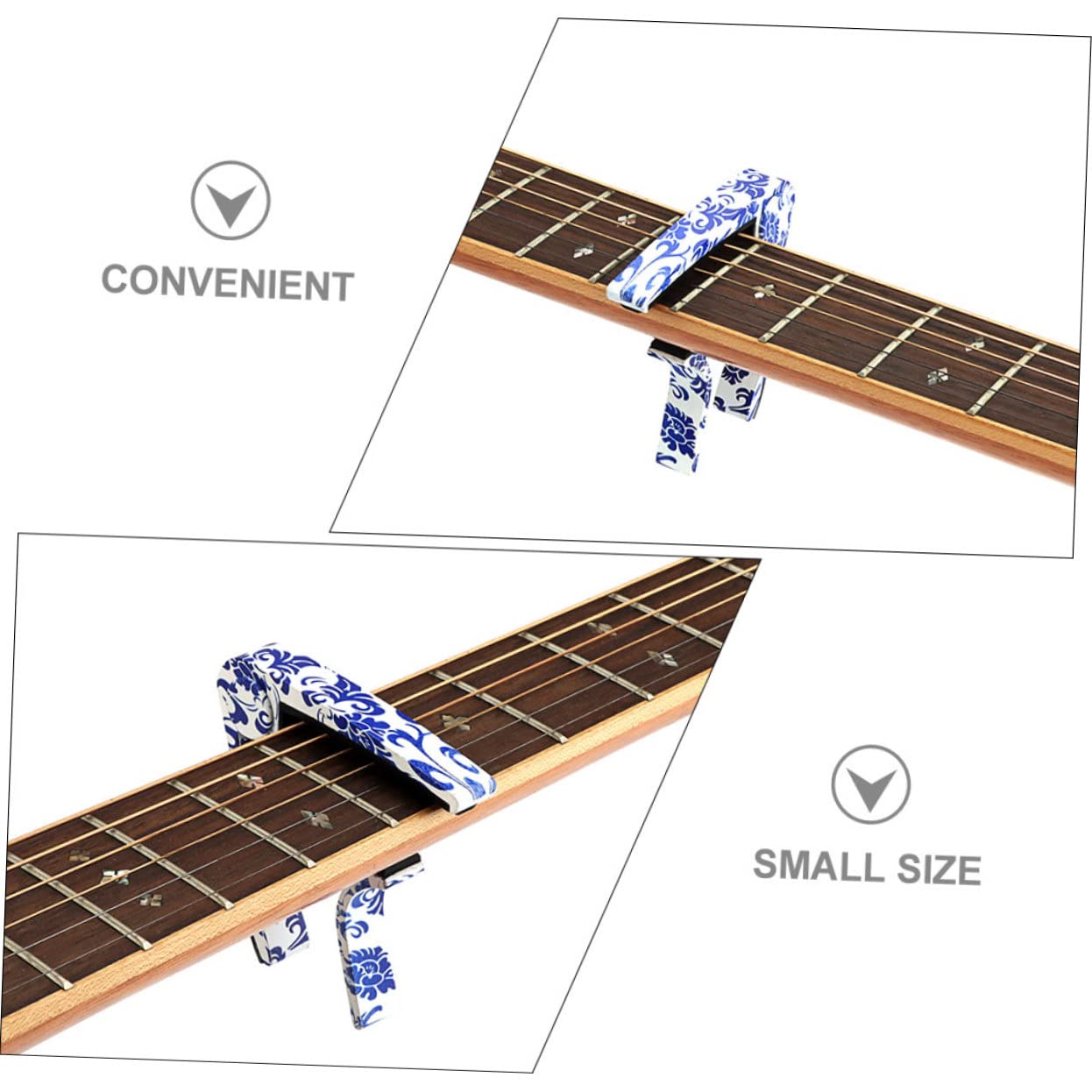 Yardwe 4 Stück Gitarren-kapodaster Gitarrenzubehör Bass Kapodaster Gitarre Guitar Capo Acoustic Gitarre Elektrisch Akustikgitarre Kapos Tuner E-gitarre Kapodaster Metall