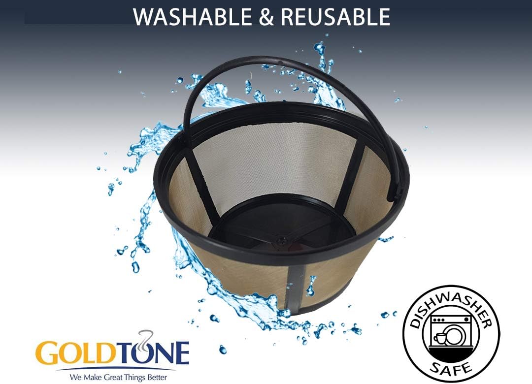 GoldTone Reusable 8-12 Cup Basket Filter fits Black & Decker Coffee Machines and Brewers. Replaces your Black+Decker Reusable Coffee Filter and Permanent Black & Decker Coffee Basket Filter (1 PACK): Home & Kitchen