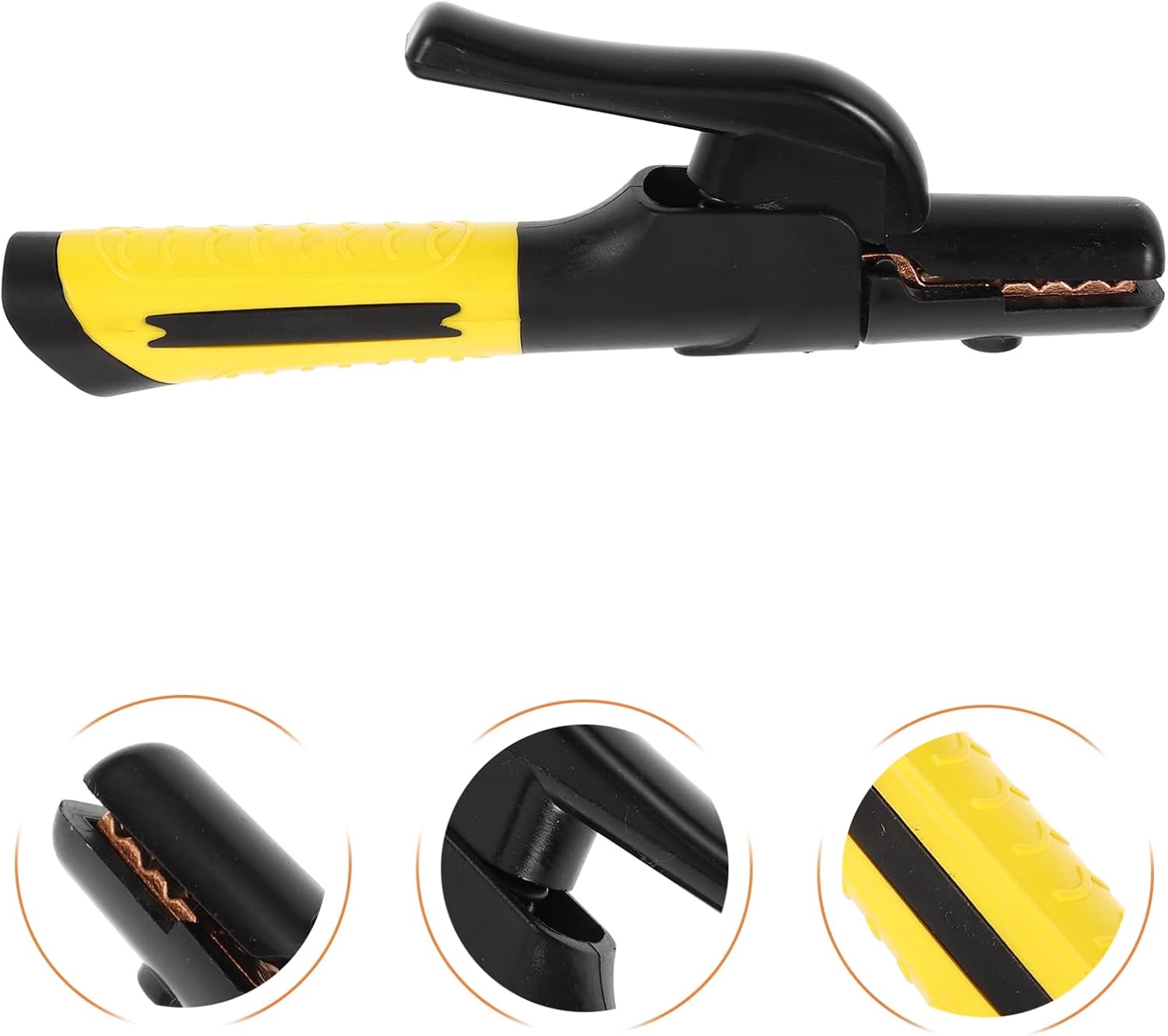Zerodeko Industrial Heavy-Duty Welding Clamp Copper Handle Jaw Holding Pliers for Welding Machine Electrode Holder Tool