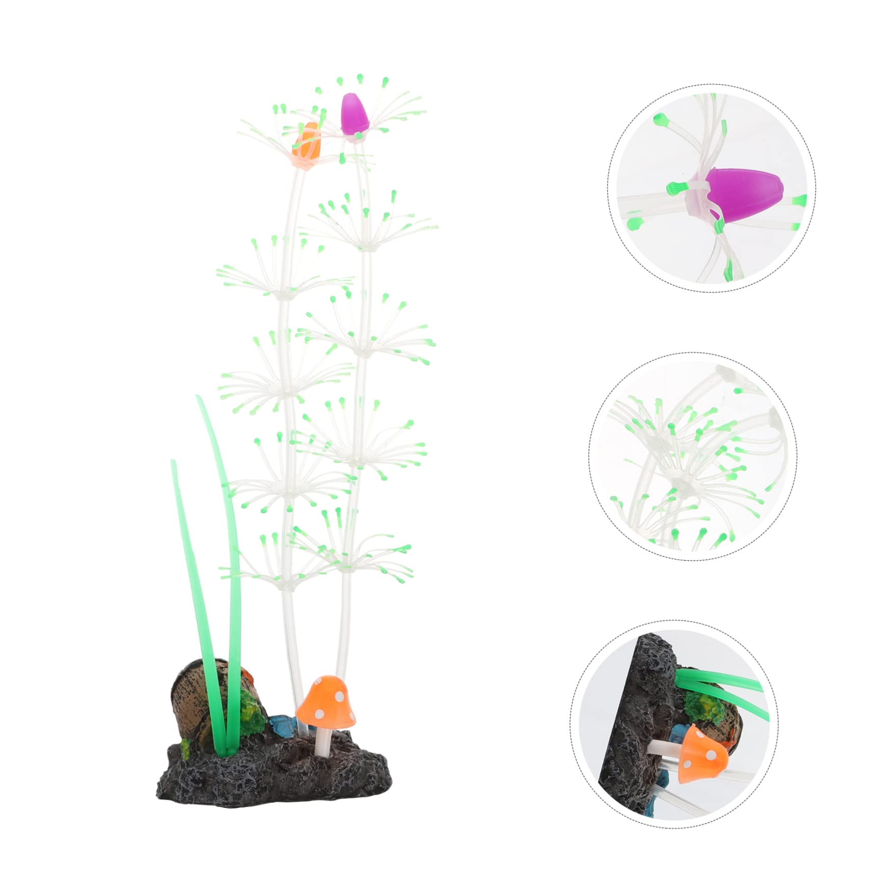 FRCOLOR 3stücke Aquarienpflanze Aus Lebensechte Künstliche Wasserpflanze Für Fischbecken-Dekoration Vivid Fake Plant Für Aquarien Und Fischliebhaber Sichere Und Sanfte Gestaltung Für
