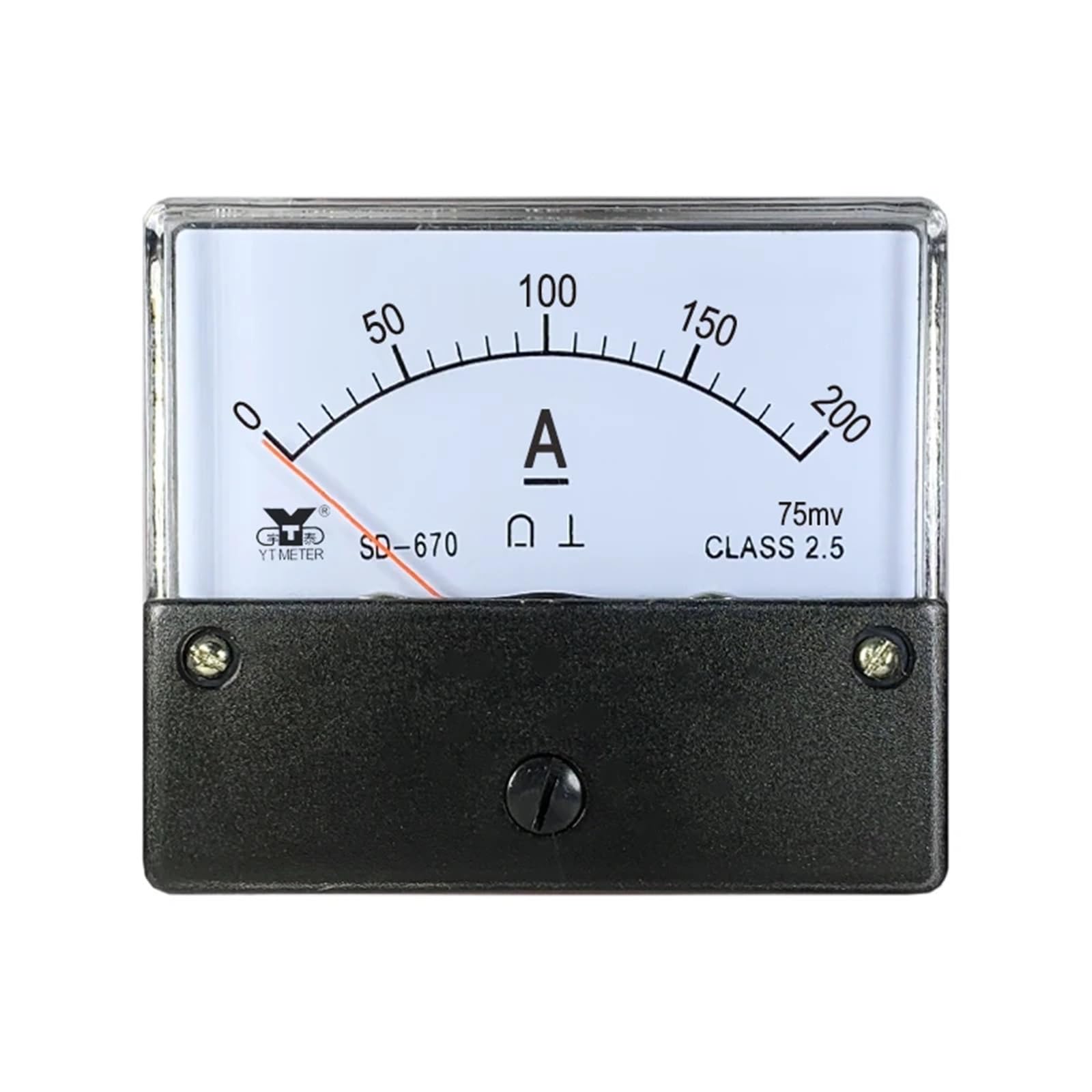 MONIZMVC SD670 SD-670 DC Ammeter 10A 20A 30A 50A 100A 150A 200A 300A 500A 750A 1000A 3000A Analog Ammeter DC Analog Panel DH670 DH-670(DC15A(75mV))