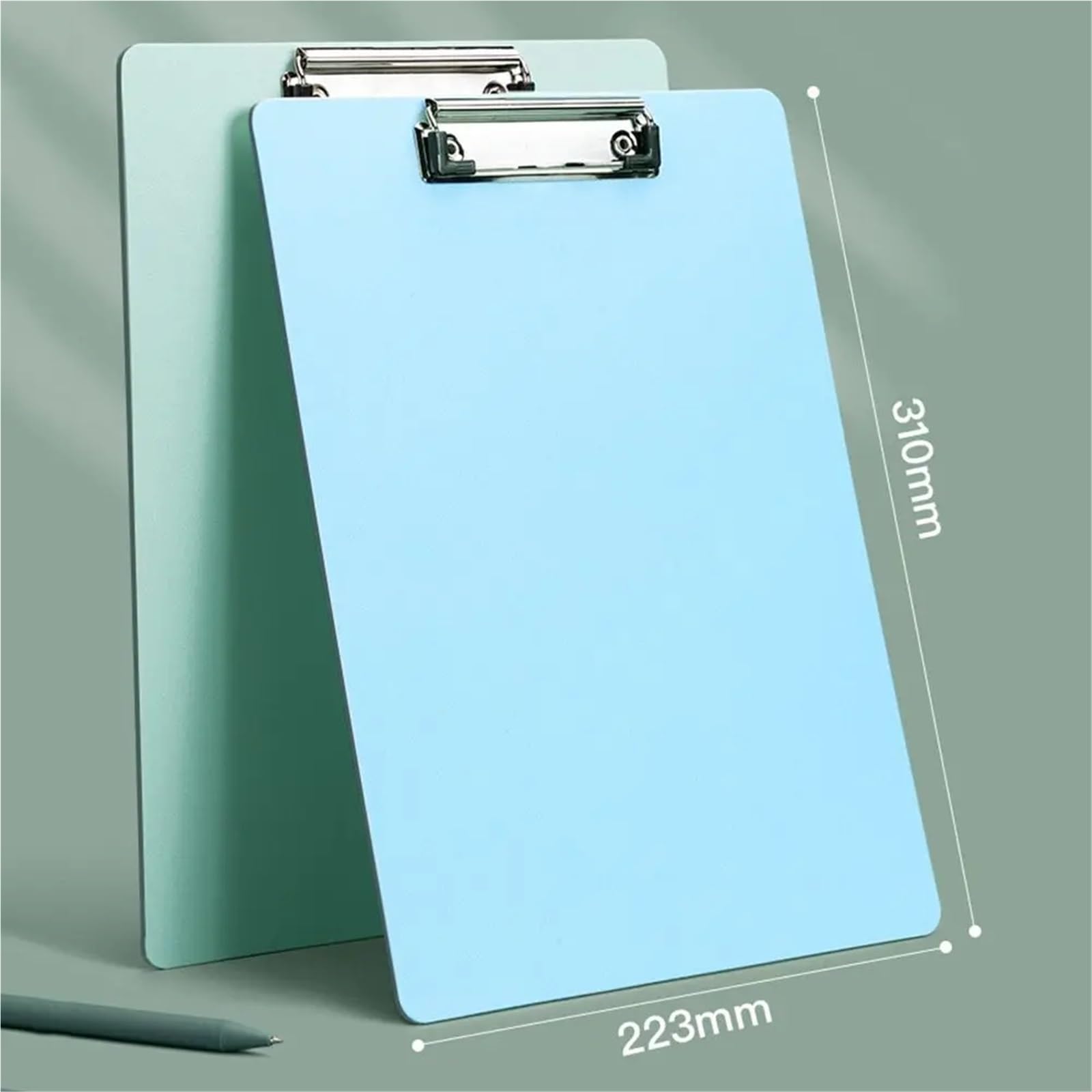 Lot de 10 porte-blocs en plastique pour fournitures scolaires et de bureau (rose A4)