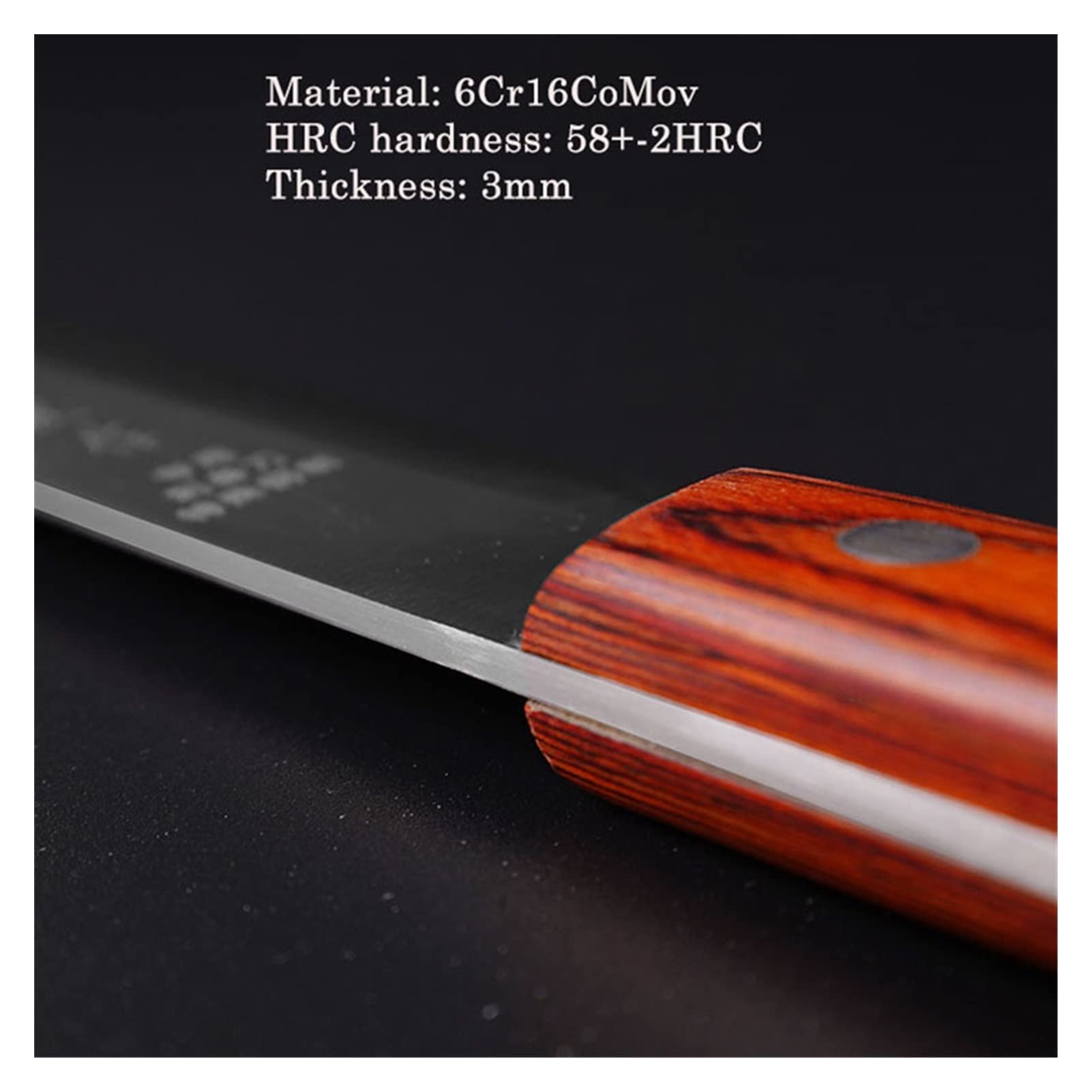 9.5/11/12 pouce Couteau Sashimi Style japonais 6CR16MOV Sancer Sharp Tranchant Sushi Sushi Filever Cleaver Couteaux Couteaux Poignée en bois couteau
