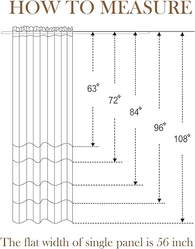 Miniatura 6 de L.Z.E Cortinas traslúcidas blancas de 96 pulgadas de largo para sala de estar, cortinas navideñas con estrellas plateadas para dormitorio,