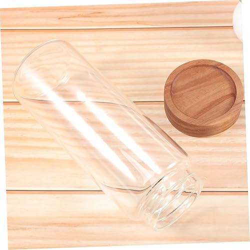 Miniatura 6 de RUNROTOO Tarro hermético para alimentos con tapa de acero, terrario de vidrio, contenedor de almacenamiento de alimentos, contenedor para alimentos,