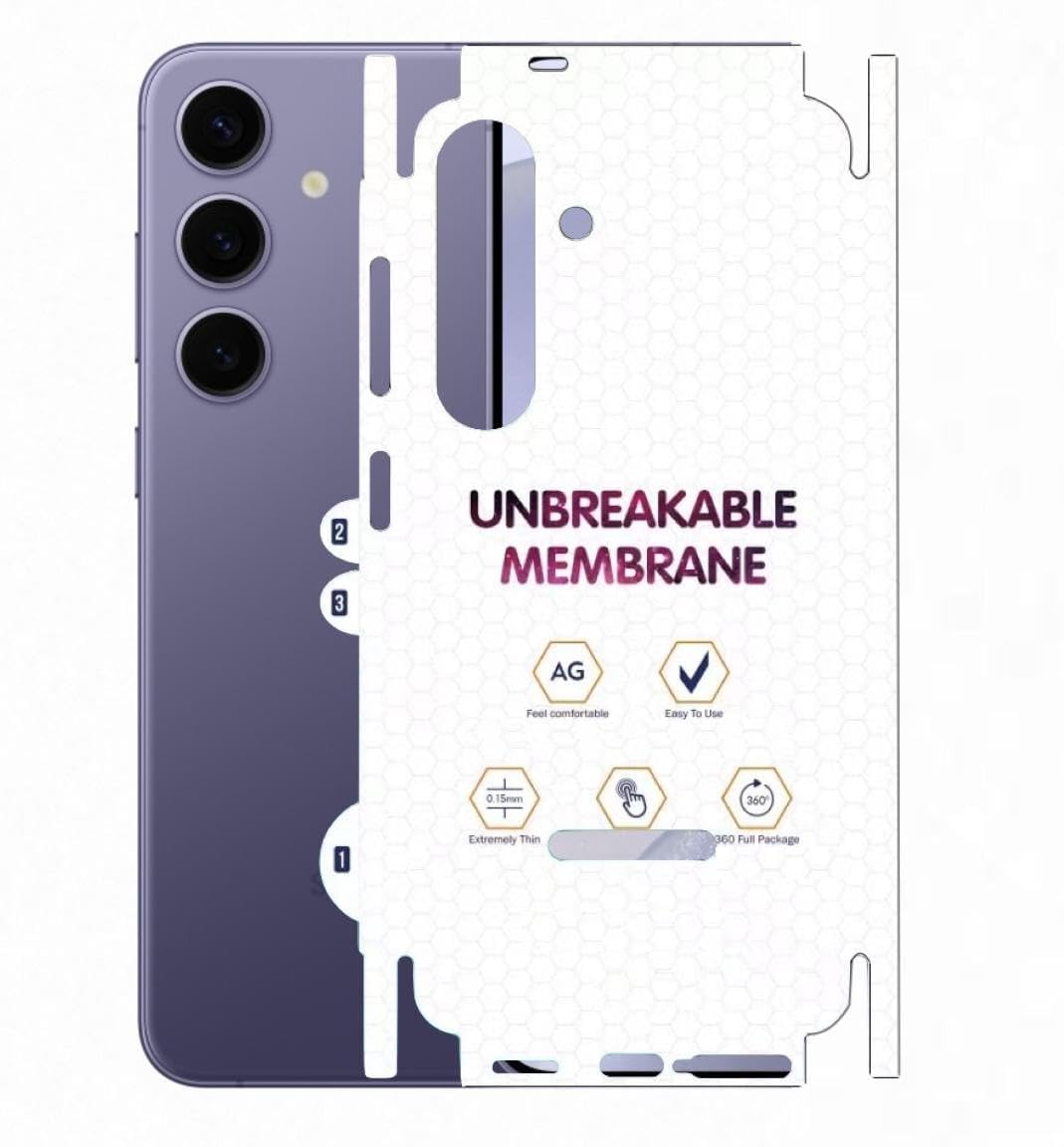NISHTECH Matte Finish Full Body Cover Back Protector Compatible with iPhone 17 | Unbreakable Membrane Scratch Guard Full Fit Protective, Case Friendly, (Back & Side) (Pack of 1) — Amazon image 19