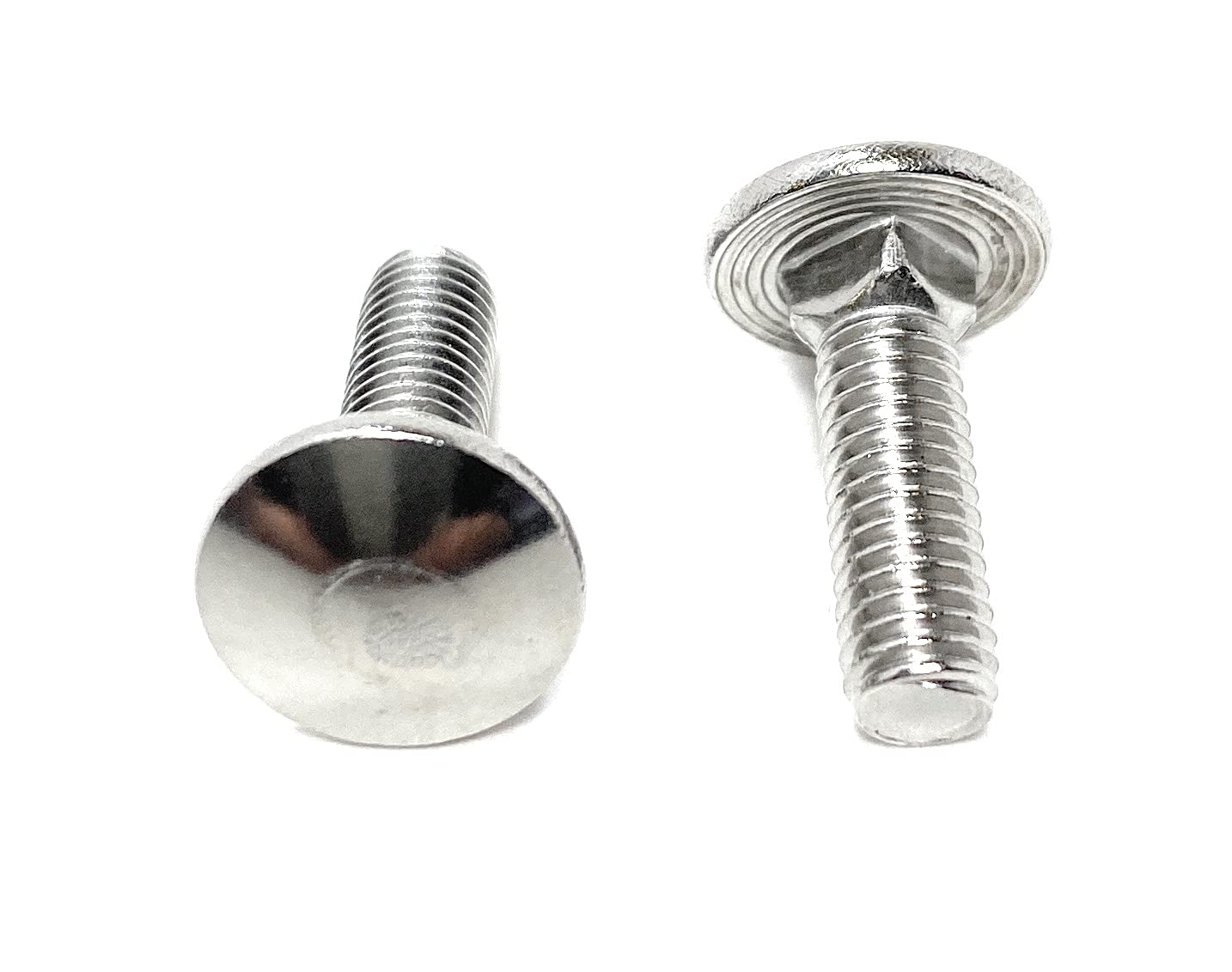 10-32 x 5/8 Carriage Bolts Stainless Steel 18-8 Fine Thread UNF (25 Pieces)