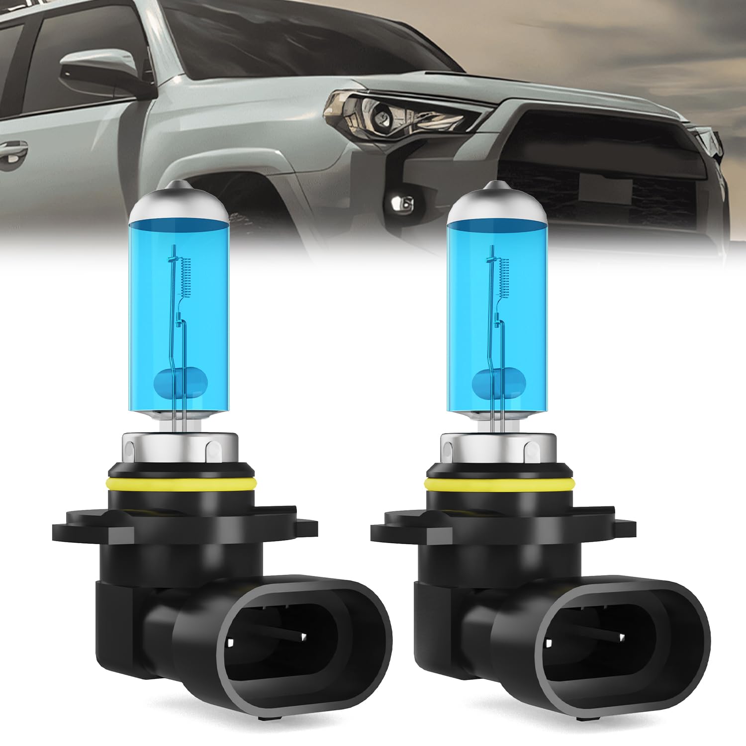 Fog Light Bulbs Fit For Toyota 4Runner 2014-2021, 9006 Fog Lights Halogen Bulb, 6000K White Light, Plug and Play, Pack of 2