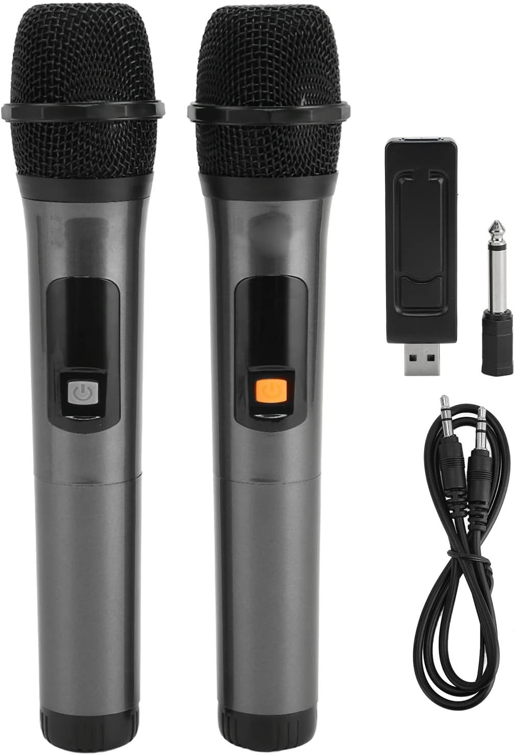 Tangxi Wireless Karaoke Microphone, UHF Dual Cordless Metal