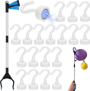 20 Pack Classroom Magnetic Drop Ceiling Hooks
