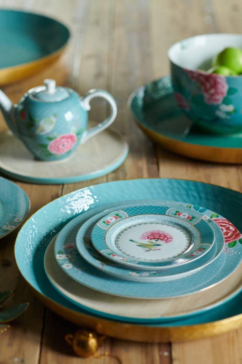 Pip Studio Blushing Birds Brotteller Blue 17 cm