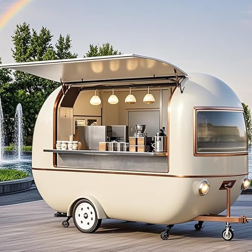 Food Trailer Near Me – Custom-Built Concession Cart with Griddle, Sink & Serving Window, Perfect for Festivals & Downtown