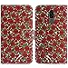 Produktbild TienJueShi Rose Blume Flip Book-Style Brief Leder Tasche Schutz Hulle Handy Case Abdeckung Fall Wallet Cover Etui Skin Fur Meiigoo S8 6.1 inch