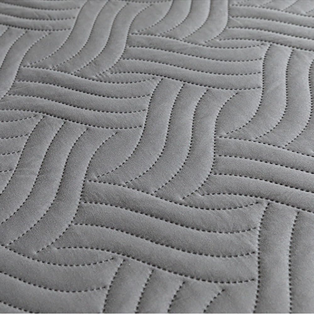 Protector De Cama De Fácil Cuidado, Color Sólido, Textura Ondulada, Protector De Colchón Antiácaros, hasta 25cm De Profundidad.-Blue||200x200cm