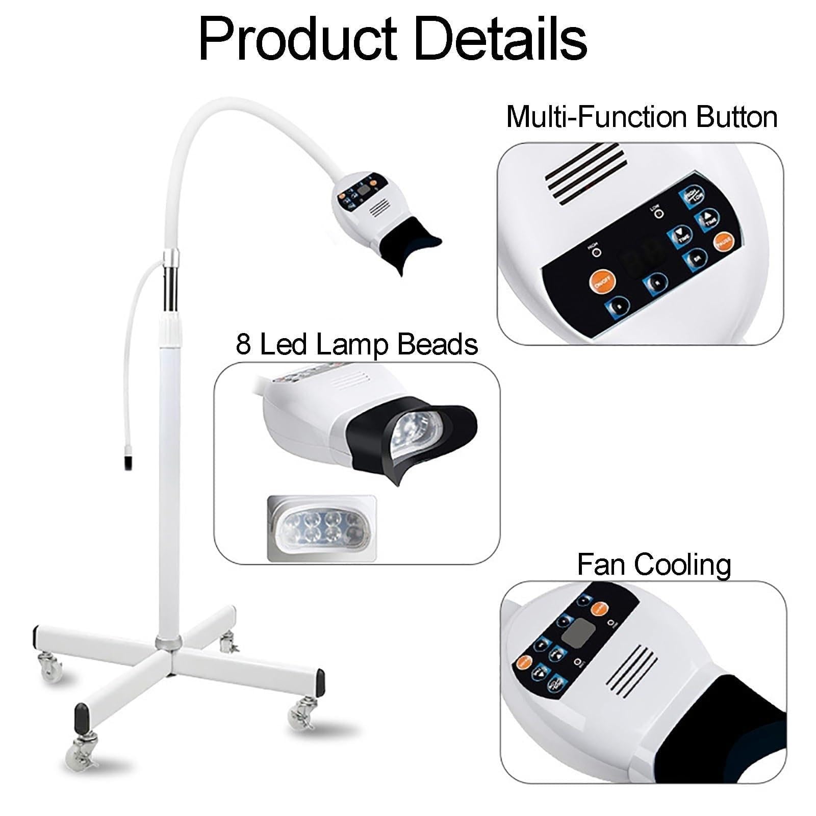 Appareil Portable De Blanchiment Des Dents À LED Trois Couleurs
